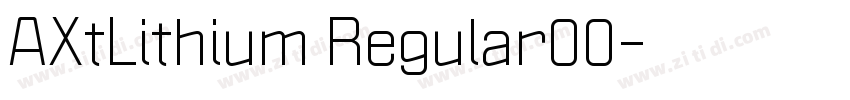 AXtLithium Regular00字体转换